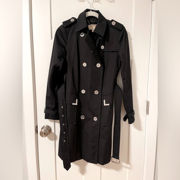 MICHAEL Michael Kors Jackets & Blazers - Michael Michael Kors black trench coat XS